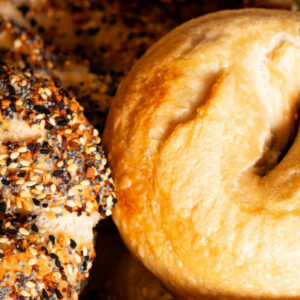 4 plain afbakbagels