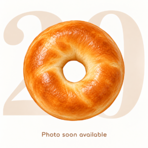 20 plain afbakbagels